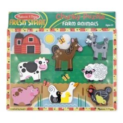 Melissa & Doug Farm Chunky Puzzle - 8 Pieces
