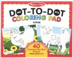 Melissa & Doug ABC Dot-to-Dot Farm Coloring Pad