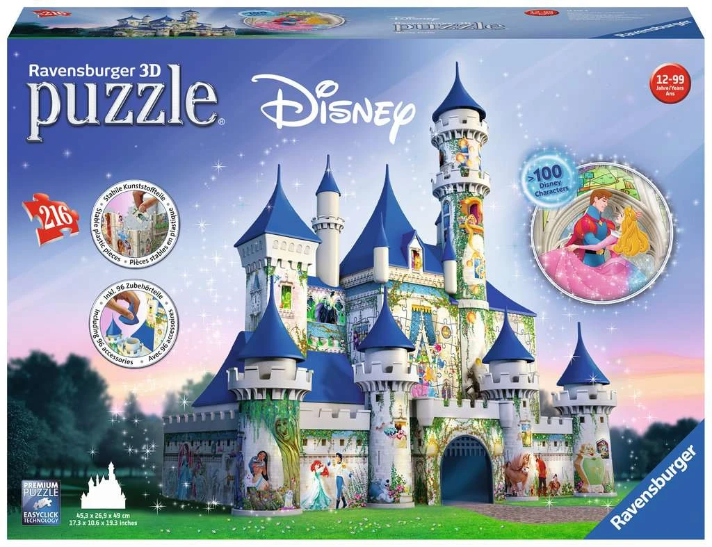 Ravensburger Disney Princess Castle 216pc 3D Puzzle - Image 2