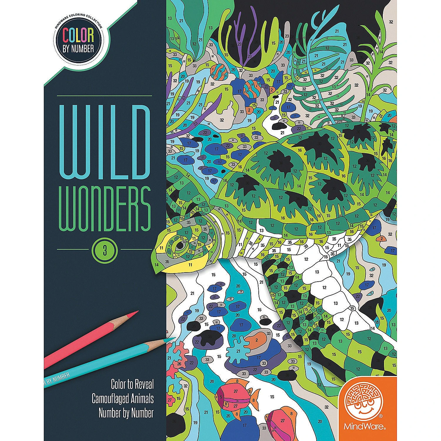 MindWare Wild Wonders 3 Color By Number