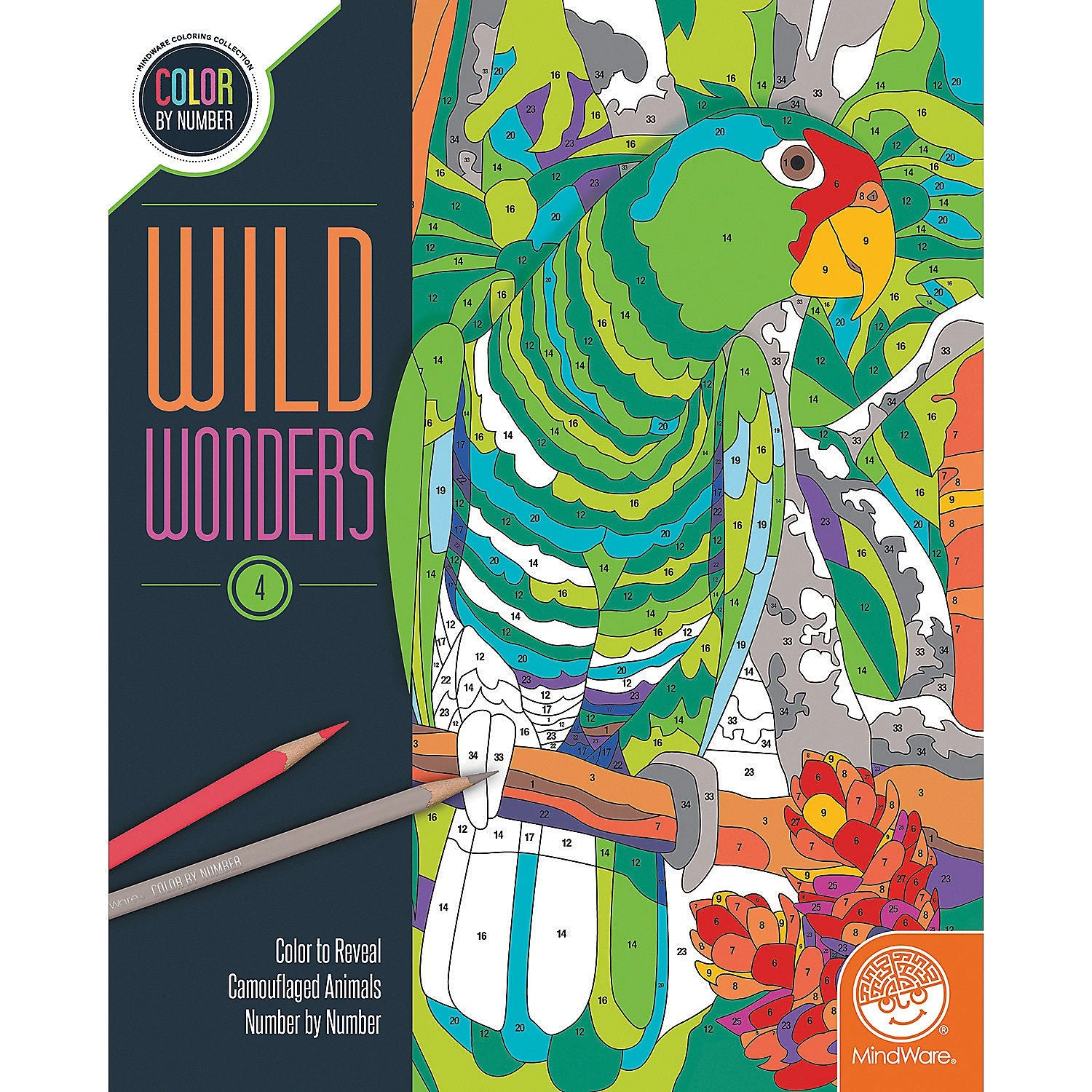MindWare Wild Wonders 4 Color By Number