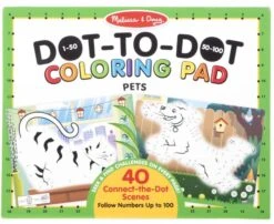 Melissa & Doug 123 Dot-to-Dot Coloring Pad - Pets