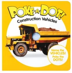 Melissa & Doug Poke-A-Dot Construction Vehicles Book