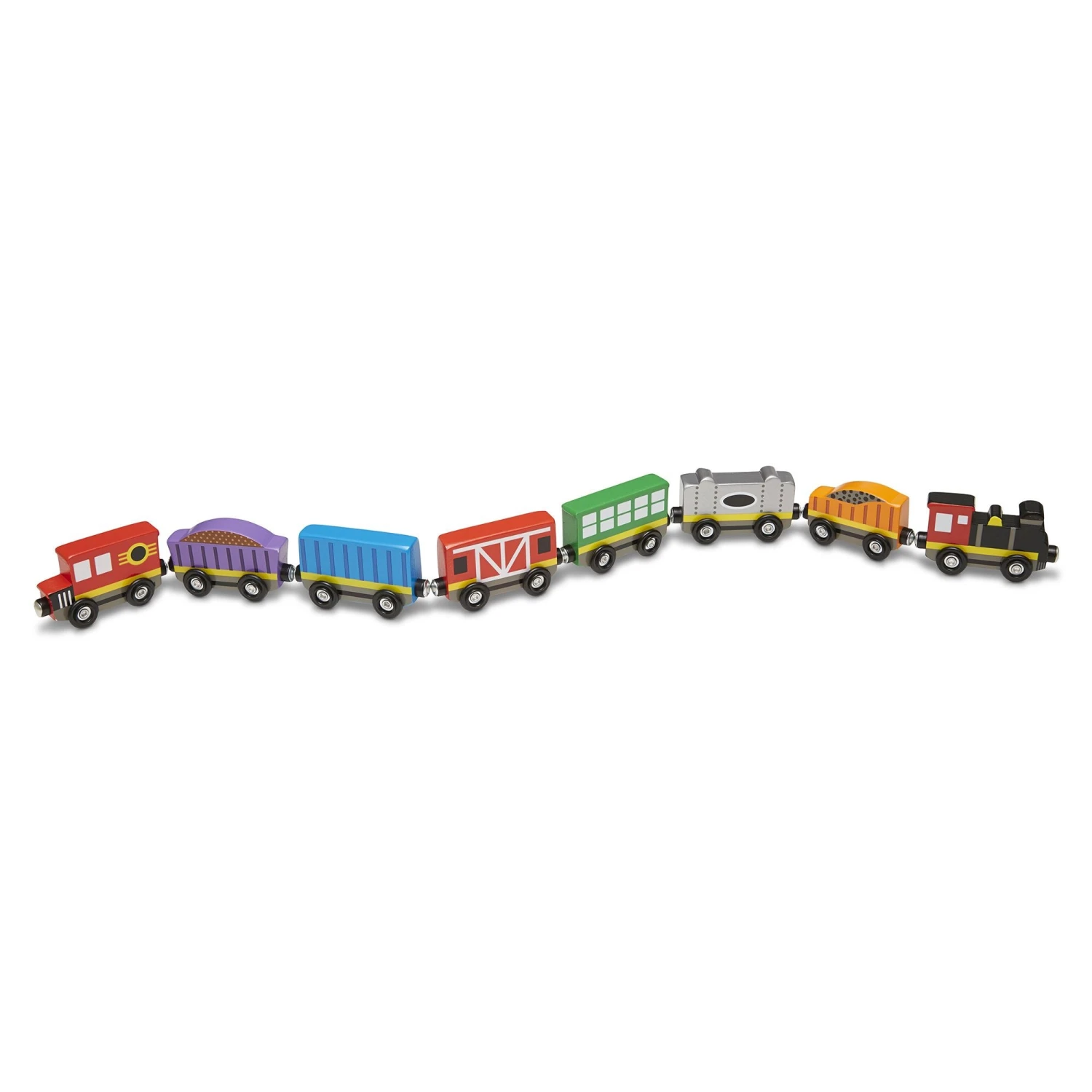 Melissa & Doug Wooden Train Cars - Image 2