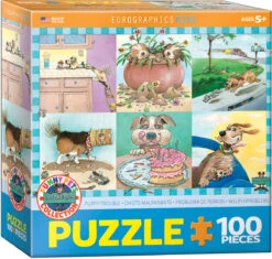 Eurographics Puppy Trouble 100pc Puzzle
