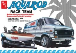 AMT 1/25 Aqua Rod Race Team 1975 Chevy Van Boat & Trailer