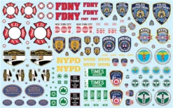 AMT 1/25 NYC Auxiliary Service Logos Decal Pack