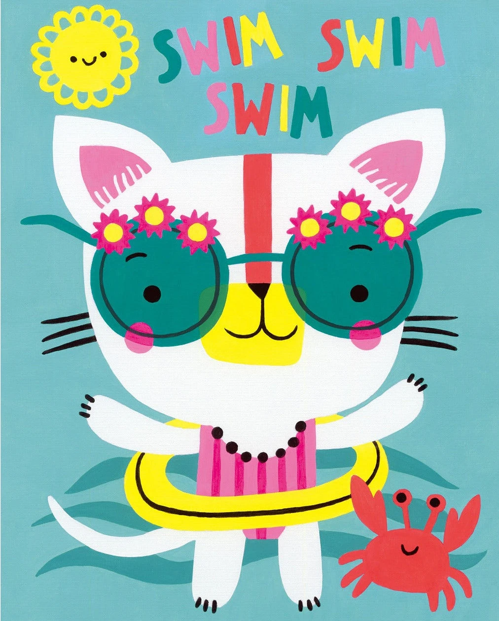 Paint By Number Swim Cat 8" X 10" - Image 2