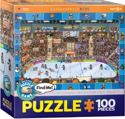 Eurographics Spot & Find Hockey 100pc Puzzle