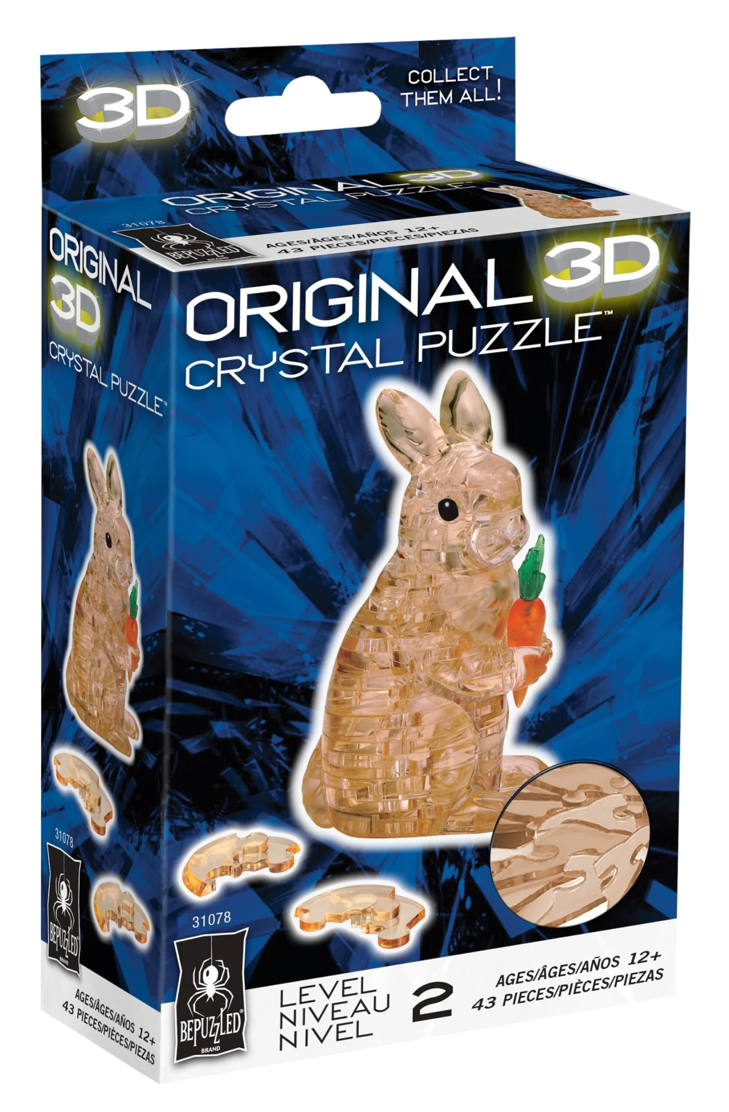University Games Rabbit 3D Crystal Puzzle - Image 2