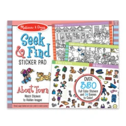 Melissa & Doug Seek & Find Sticker Pad - Around Town