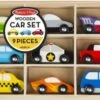 Melissa & Doug Wooden Cars Set