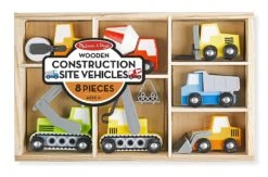 Melissa & Doug Wooden Construction Site Vehicles
