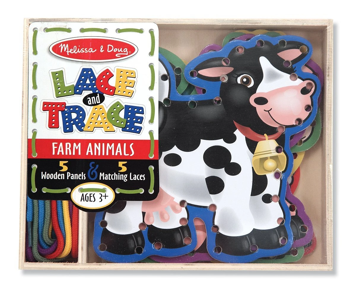 Melissa & Doug Lace & Trace - Farm Animals