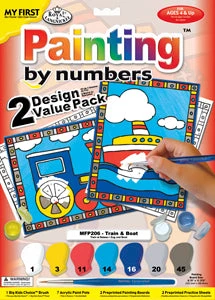 Royal Brush My First Paint By Number Train & Boat