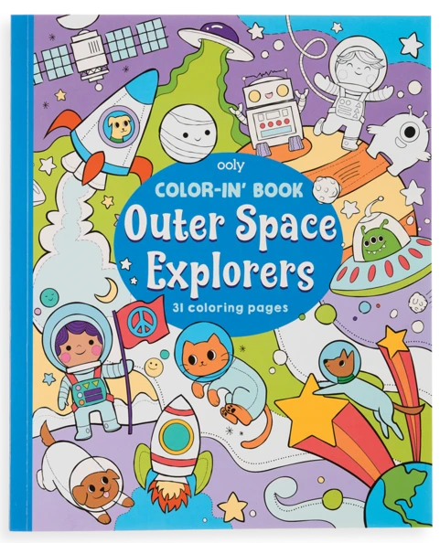 Ooly Color-in Book Outer Space Explorers