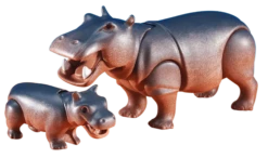 Playmobil Hippo With Calf