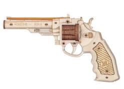 Robotime ROKR Corsac M60 Rubber Band Pistol Laser Cut Wood Kit