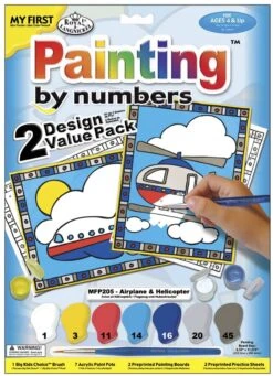 Royal Brush My First Paint By Number Airplane & Helicopter