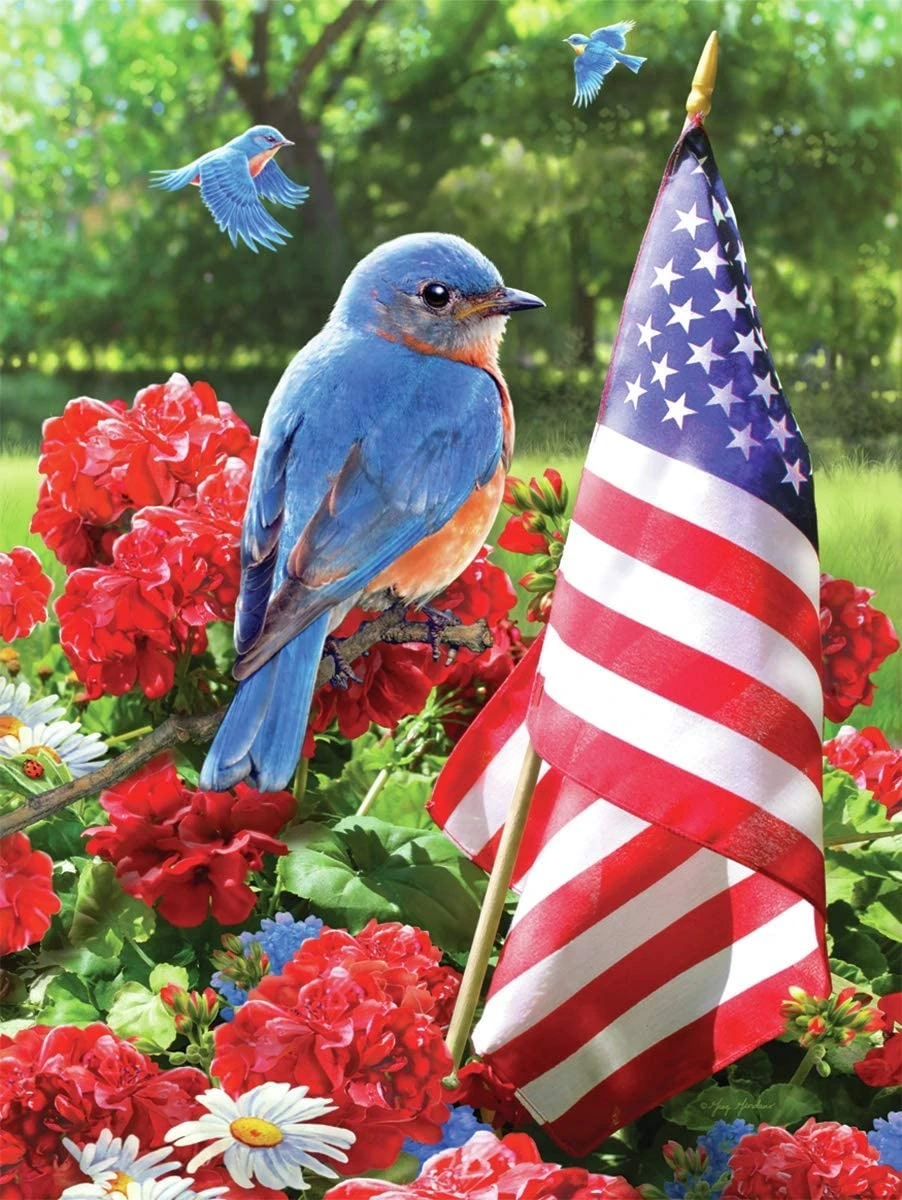Royal Brush Paint By Number Junior Small Patriotic Bluebird - Image 2