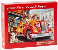 Fire Truck Pups Kids 100pc Puzzle