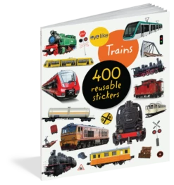 Eyelike: Trains Reusable Stickers